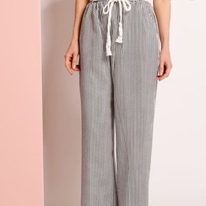 Linea Domani Stripe Print Wide Leg Pants